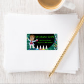 OM Boy Mad Scientist Party Address Labels Adressaufkleber (Insitu)