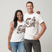 OM braunes Handsketch T-Shirt (Unisex)