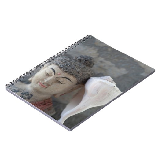 OM Buddha Seashell Notizblock (Linke Seite)