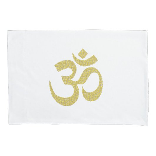 Om Buddhist Symbol Golden Paste Kissen Case 2 Kissenbezug (Vorderseite)