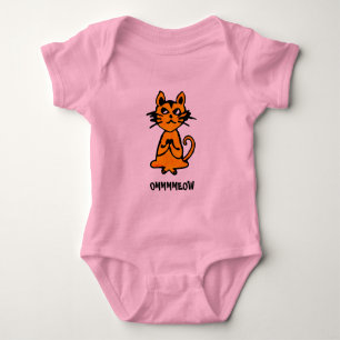 Om Cat - Baby Yoga Kleidung Strampler