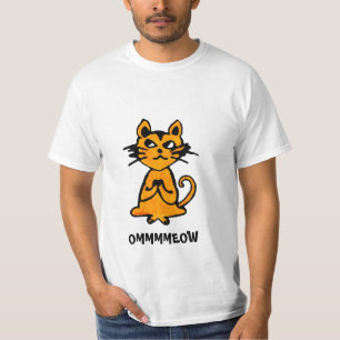 Om Cat - Funny Yoga T Shirt (Männer)