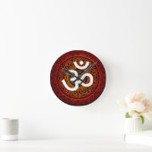 Om chakra mandala runde wanduhr (Zuhause)