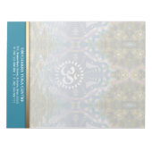 OM Chakra Yoga Personalisiert Notepad Notizblock (Vorderseite)
