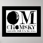 Om Chomsky Poster (Vorne)