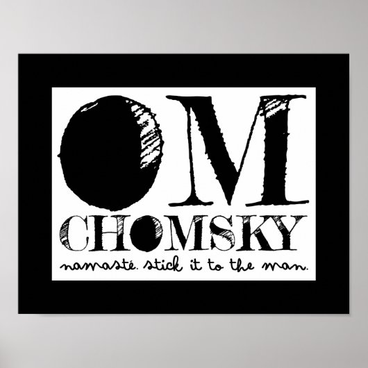 Om Chomsky Poster (Vorne)