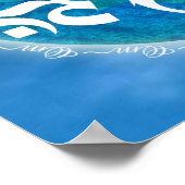 Om Circle Snowflake Mandala Poster (Ecke)