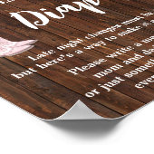 Om Cowgirl Babydusche für Spätabenteuer Poster (Ecke)