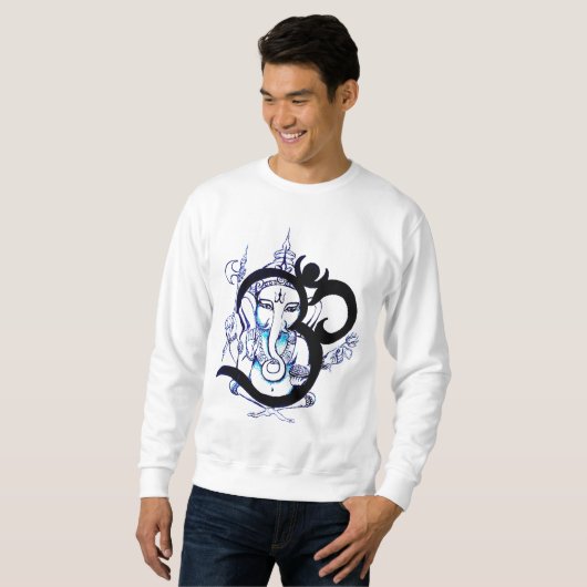 OM - Das Sweatshirt Ganesha Männer (Vorne ganz)