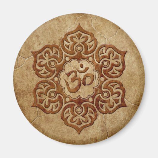 Om-Design für Stone Floral Magnet (Vorne)