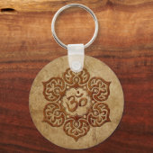 Om-Design für Stone Floral Schlüsselanhänger (Vorderseite)