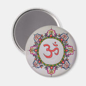 Om Design Magnet (Vorderseite/Rückseite)