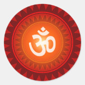 Om Design Runder Aufkleber (Vorderseite)