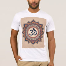Om Design T - Shirt verbindet wunderschön Spiritua
