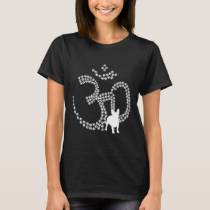 Om Dog Pfoten Französische Bulldogge Yoga Aum Ohm T-Shirt