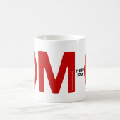 OM-dort ist Holzklotzkaffee-Tasse Kaffeetasse (Mittel)