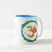 Om Dragon Zweifarbige Tasse (VorderseiteRechts)