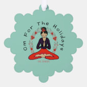 Om For The Holidays Ornament Card Karte (Rückseite)