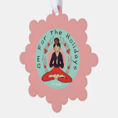 Om For The Holidays Ornament Card Karte (Linke Ecke)