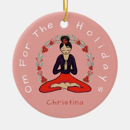 'Om For The Holidays' Yogi Friend Ornament (Vorne)