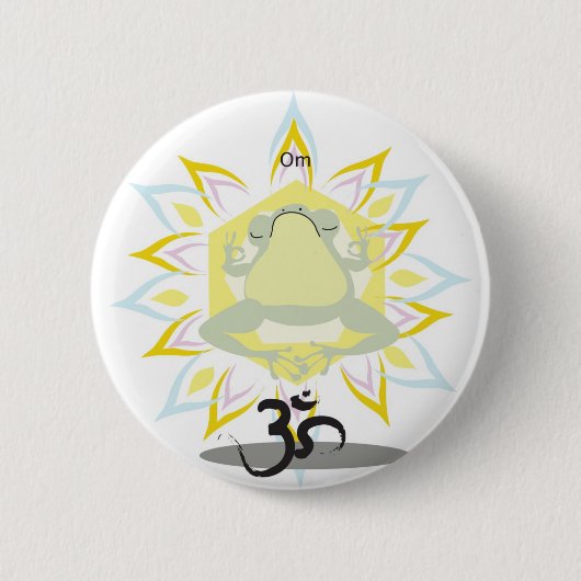 Om Frog Button (Vorderseite)