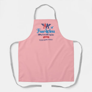 Om Fun Ehefrauen Logo Personalisiert Rosa Schürze