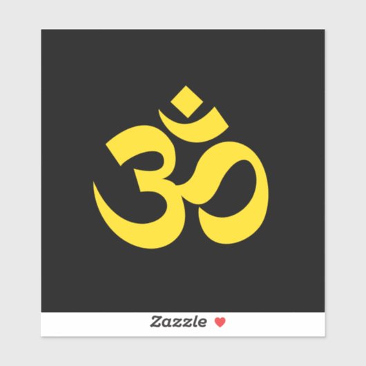 Om für Gott Aufkleber (Blatt)