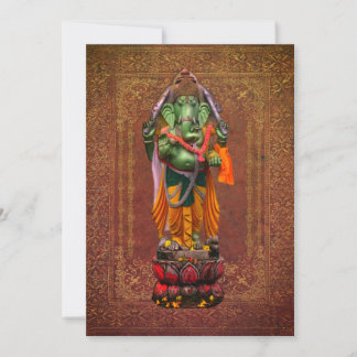 Om Gan Ganpataye Mantra zur Lord Ganesha Card Ankündigung