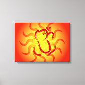 OM Ganesha Leinwanddruck (Vorderseite)