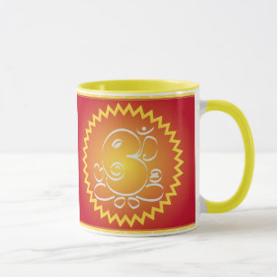 OM Ganesha mit gelbem Stern Tasse