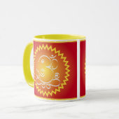 OM Ganesha mit gelbem Stern Tasse (Vorderseite Links)