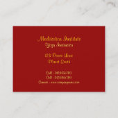 OM Ganesha Visitenkarte (Rückseite)