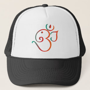OM-ganpati-grün-orange Truckerkappe