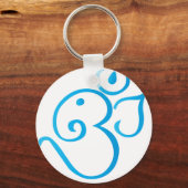 Om-ganpati-turqoise Schlüsselanhänger (Vorderseite)