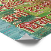 OM Gayatri Mantra Poster (Ecke)