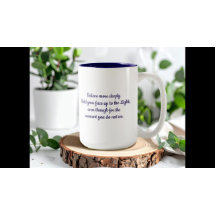 OM Gebet und Schmetterlingmünzen Tasse