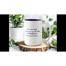 OM Gebet und Schmetterlingmünzen Tasse