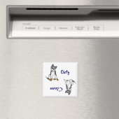 OM- Geschirrspülmaschine "Dirty Paws" Magnet (In Situ (Geschirrspüler))