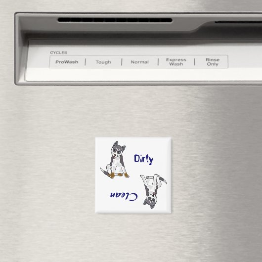 OM- Geschirrspülmaschine "Dirty Paws" Magnet (In Situ (Geschirrspüler))