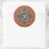 Om Gold Red Energy Spirituelle Art Sticker (Tasche)