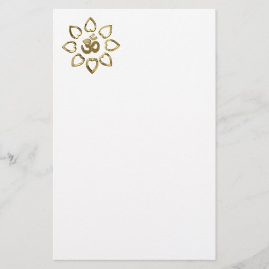 Om goldenes Symbol Briefpapier (Vorderseite)