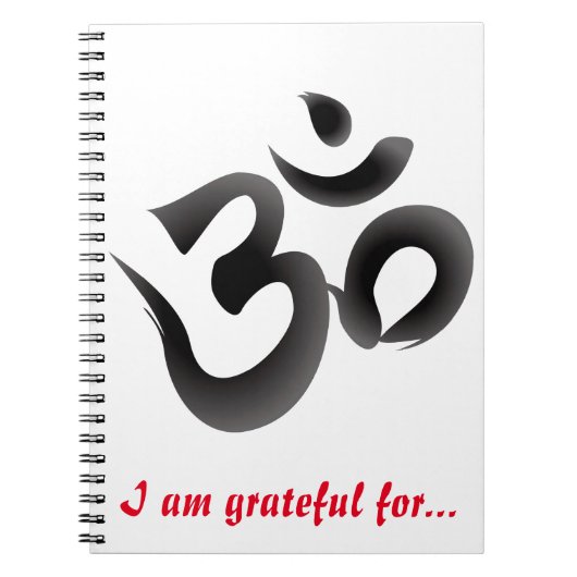 Om Gratitude Journal Notizblock (Vorderseite)