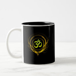 Om Healing Aura • Sanfte emotionale Erneuerungsene Zweifarbige Tasse