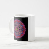 OM-Herz-Mandala Kaffeetasse (Vorderseite Links)