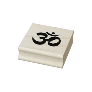 Om Hindu Meditation Symbol Yoga Indische Gummistempel