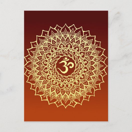OM HINDU SYMBOL POSTKARTE (Vorderseite)