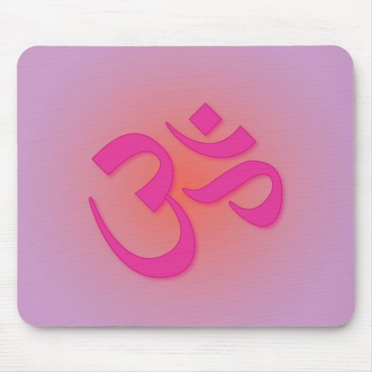 OM, im Rosa und in der Orange Mousepad (Vorne)