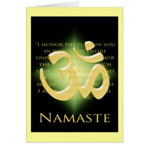 Om in Black & Gold - Namaste
