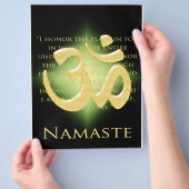 Om in Black & Gold - Namaste Flyer (Hand)