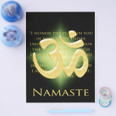 Om in Black & Gold - Namaste Flyer (Einzeln)